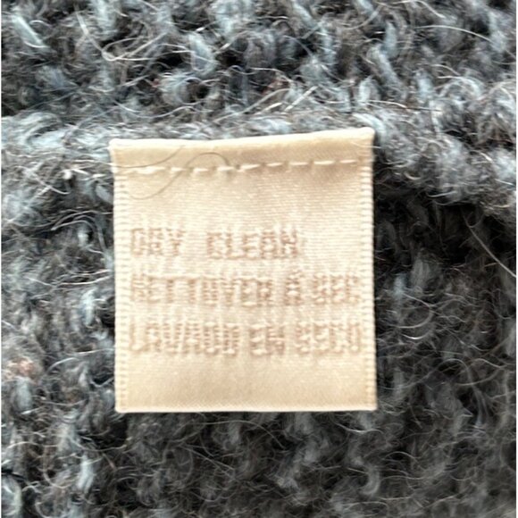 Jones New‎ York Sport Sweater Large Hand Knit Cable Full-Zip Alpaca Wool Blend - Picture 7 of 8